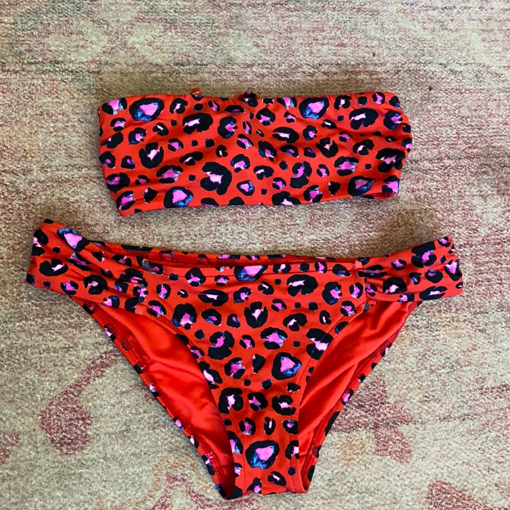 Red Leopard bikini